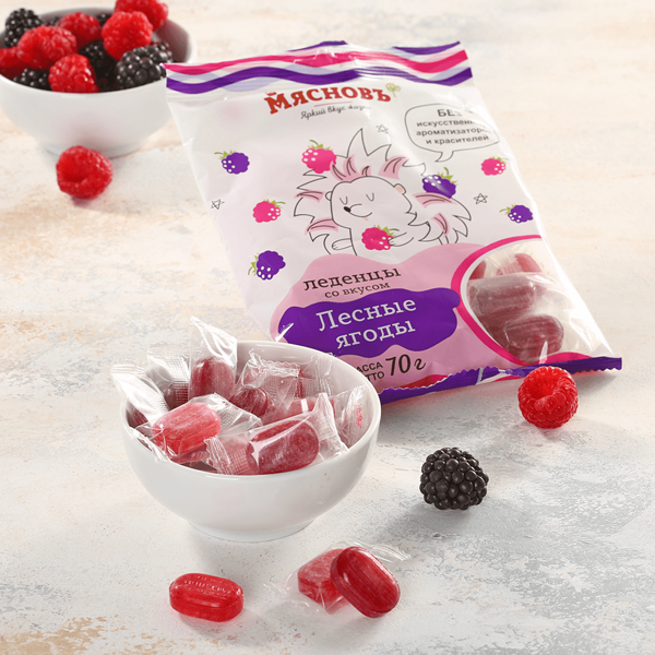 Карамель леденцовая со вкусом лесные ягоды МЯСНОВЪ БУФЕТ