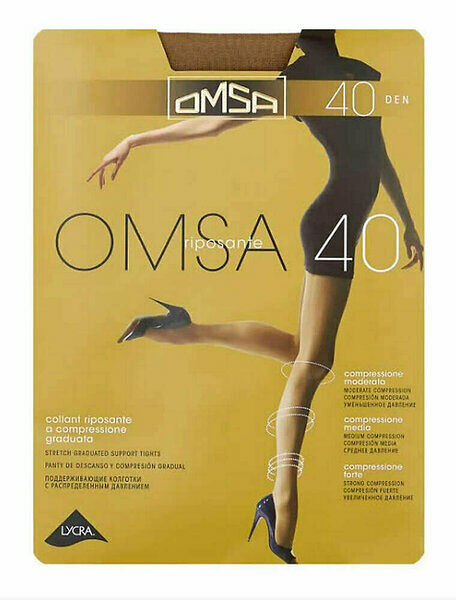 Колготки Omsa Riposante 40 den daino, размер 3