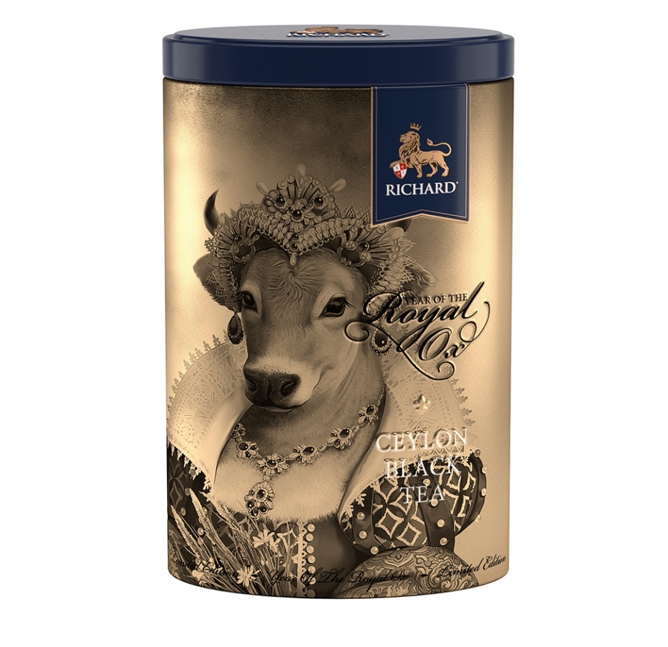 

Чай Richard "Year of the royal Ox" чёрн. лист. круп. 80 г Россия