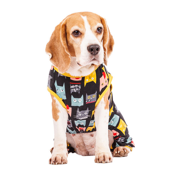 Костюм для собак Petmax 2XL черный с рисунком (унисекс)