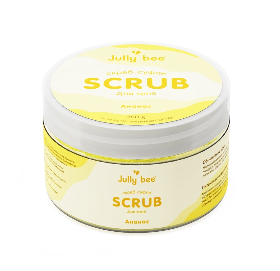 

Скраб-суфле для тела Jully bee cахарно-солевой «Увлажняющий» с ароматом Ананаса, Россия