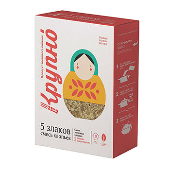 Хлопья Крупно 5 злаков смесь зерновых хлопьев