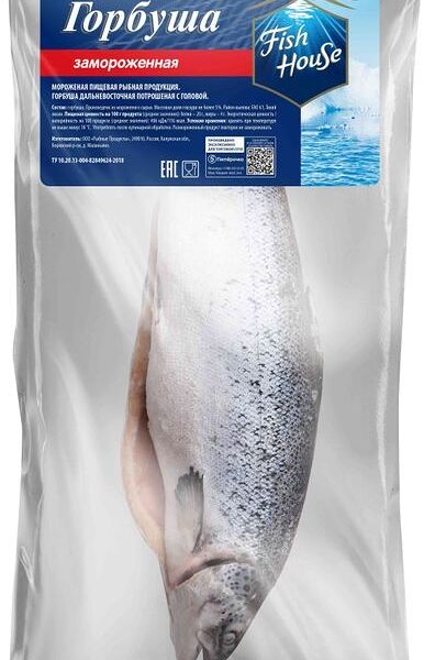 Горбуша Fish House дальневосточная потрошеная с головой