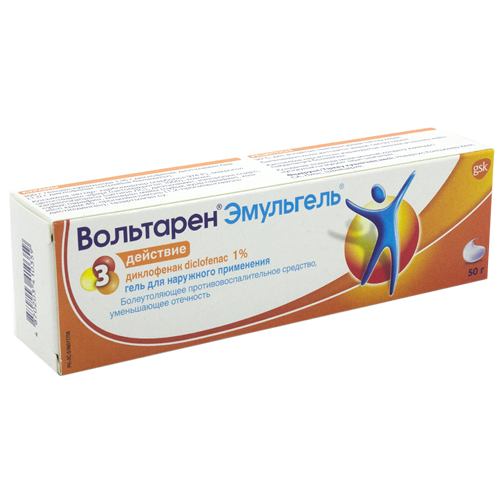 Вольтарен 1% 50 гр эмульгель