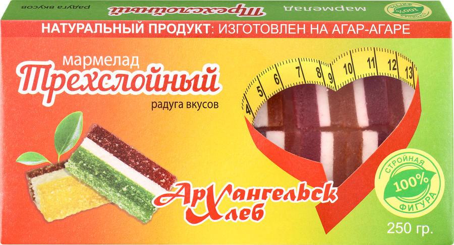 

Мармелад АрхангельскХлеб Трехслойный 250 г