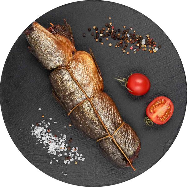 Горбуша горячего копчения, тушка, (1 штука ~ 500 г)