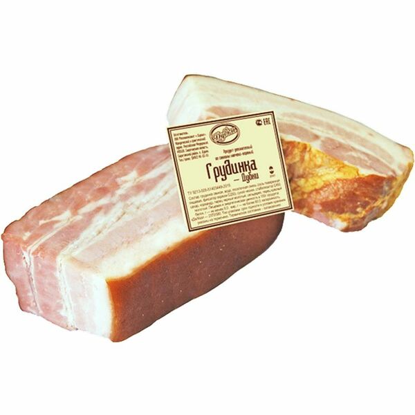 Грудинка Дубки варёно-копчёная, кг