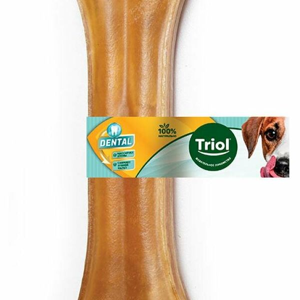 Лакомство для собак Triol Dental косточка жевательная 16 см х 1 шт 80 г