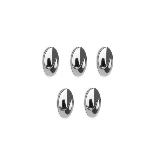 Крючки самоклеящиеся, 5 шт, овал