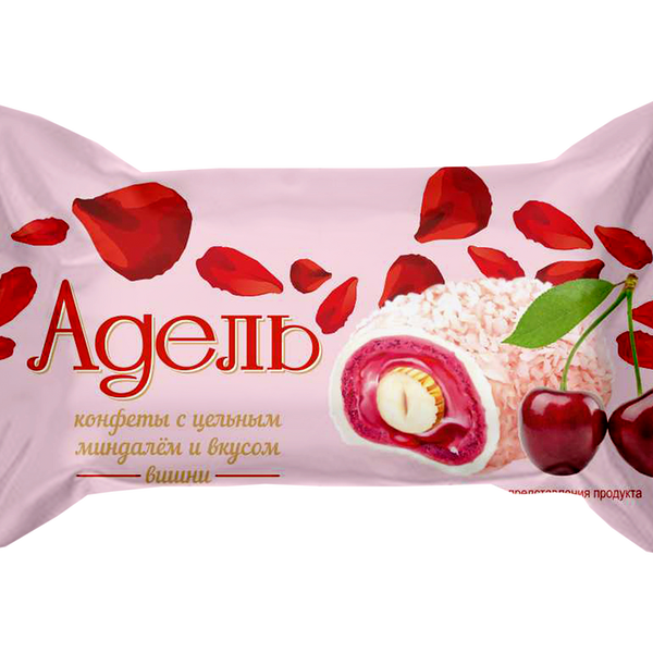 Конфеты Акконд Адель цельный миндаль и вишня