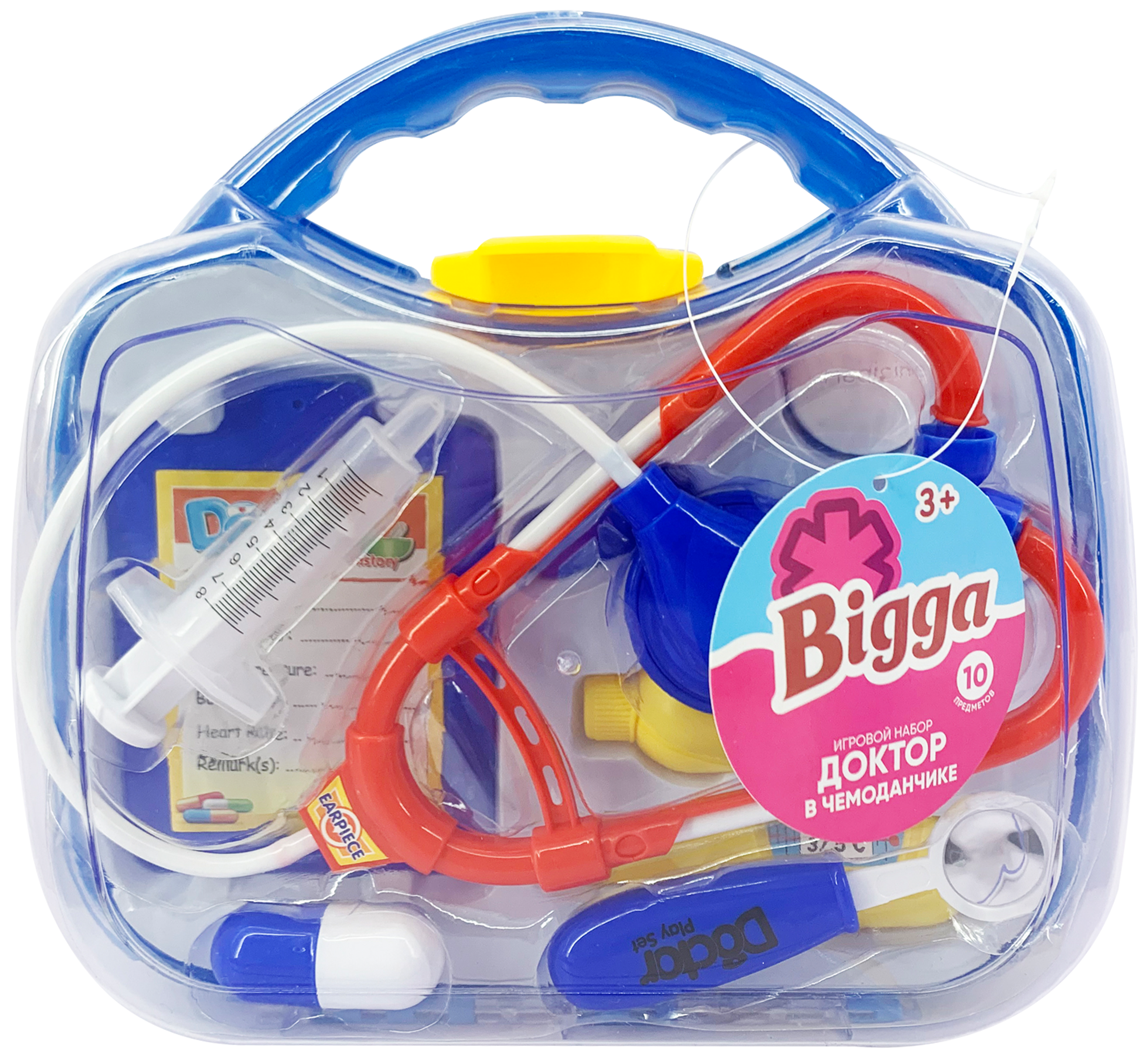 

Набор игровой BIGGA Доктор в чемоданчике 10 предметов