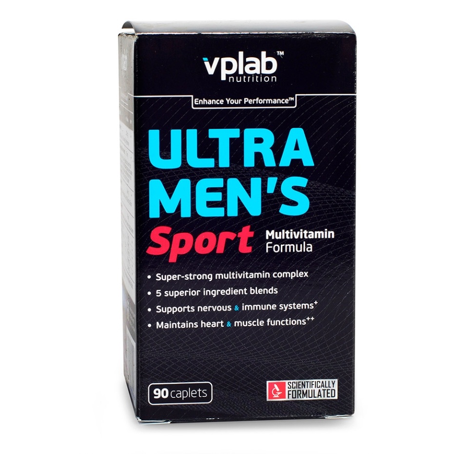 

Ультра Менс Спорт VPLab Nutrition Мультивитамин Формула, 90 капсул Великобритания