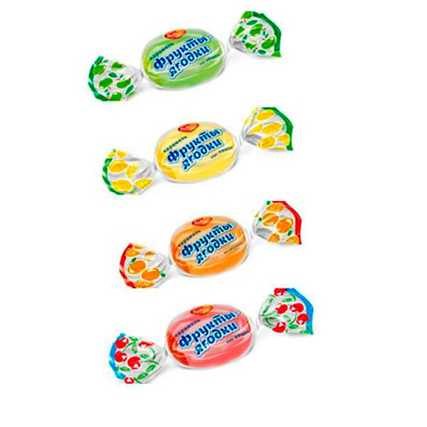 Карамель фрукты-ягодки микс РотФронт