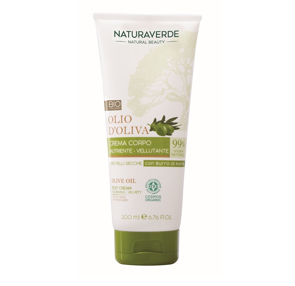 

Крем для тела питательный Bio с маслом оливы и ши для сухой кожи, Naturaverde, 200 мл, Италия