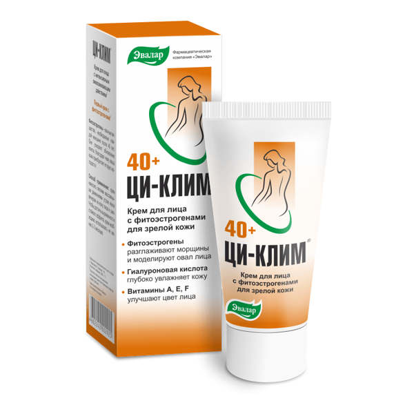 Крем для лица Ци-клим 40+ с фитоэстрагенами для зрелой кожи 50 мл