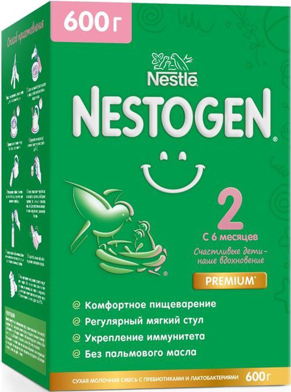 

Смесь сухая молочная Nestogen 2 с 6 месяцев 600 г