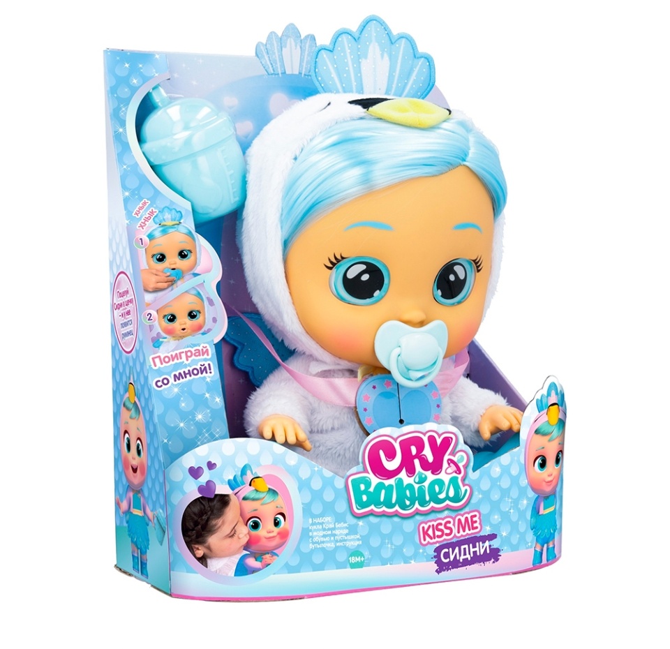 

Кукла Cry Babies Сидни/Стелла Kiss Me интерактивная плачущая в ассортименте, Китай