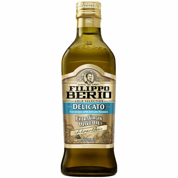 Масло оливковое Filippo Berio Extra Virgin Delicato нерафинированное, 500мл