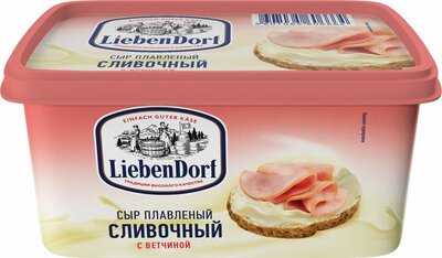 Сыр Liebendorf С ветчиной плавленный 55% 400г