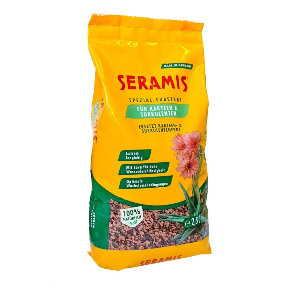 

Гранулят Seramis для кактусов на основе высококачественной глины и вулканичекой лавы 2.5л, Германия