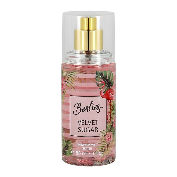 Парфюмированный мист для тела `BESTIES` SHIMMER MIST velvet sugar 88 мл