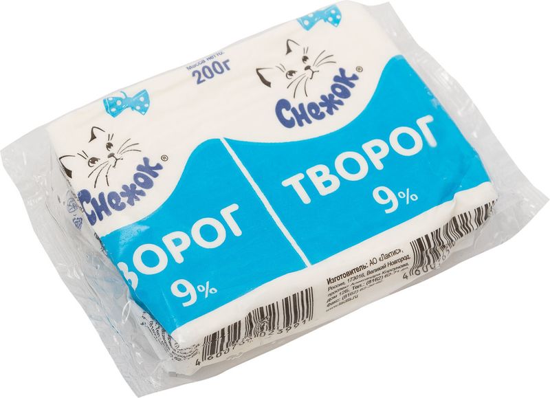 

Творог Снежок 9% 200 г