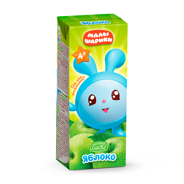 Нектар яблоко Малышарики вес 0.2л ДП Маленькое счастье
