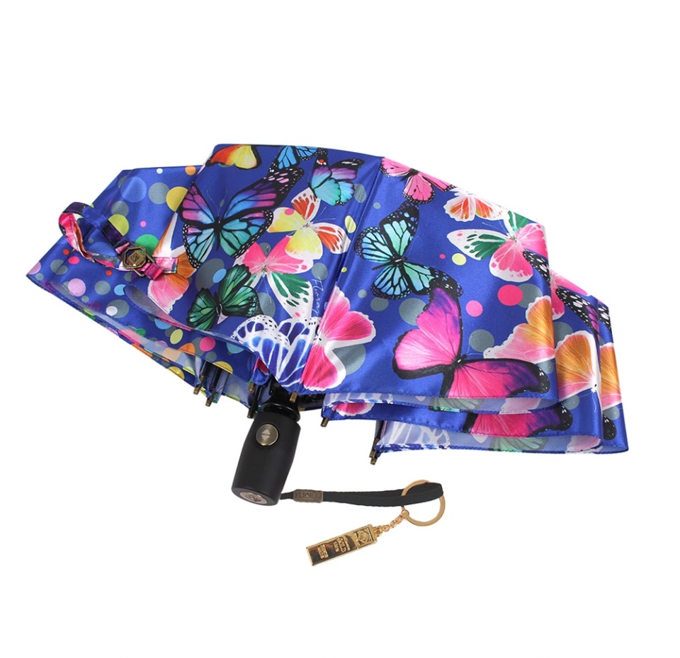 

Зонт Flioraj Premium CONFETTI женский автомат синий