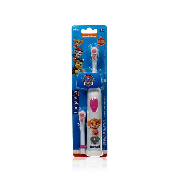 Детская Электрическая зубная щетка LONGA VITA Paw Patrol , мягкая , 3+
