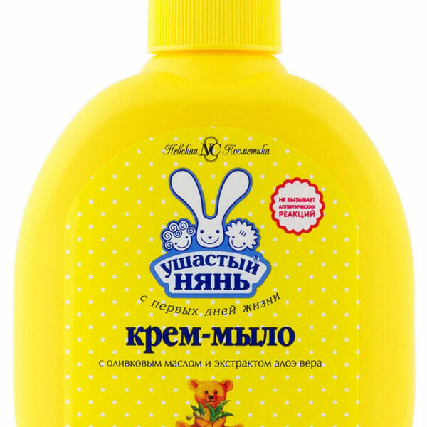 Крем-мыло жидкое детское Ушастый нянь с алоэ