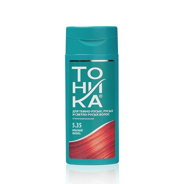 Оттеночный бальзам для волос Тоника для тёмно-русых, русых и светло-русых волос 5.35 Красный янтарь 150 мл