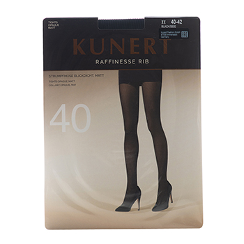 

Колготки женские цвет черный 40 den, размер 2, Kunert-Hudson Raffinesse Rib, Германия