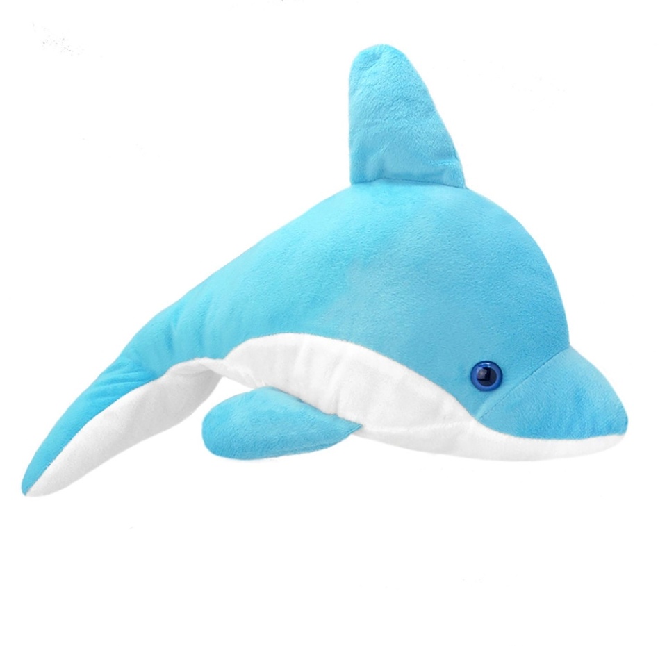 

Мягкая игрушка All about Nature Дельфин голубой 35 см, Китай