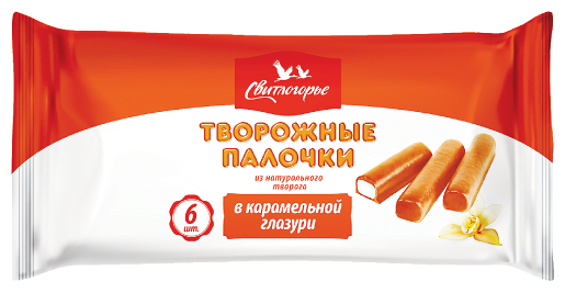 Сырок творожный Свитлогорье глазированный в карамельной глазури с ванилью 23%, 180г