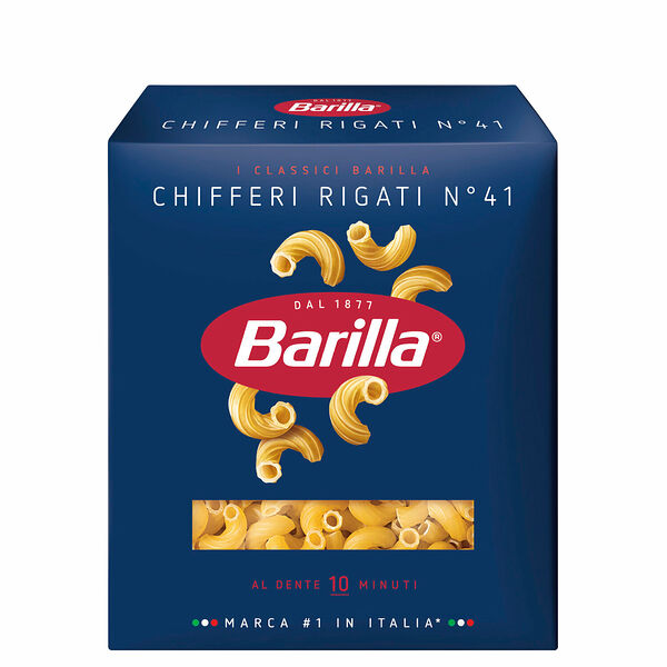 Макаронные изделия Barilla Chifferi Rigati n.41, из твёрдых сортов пшеницы