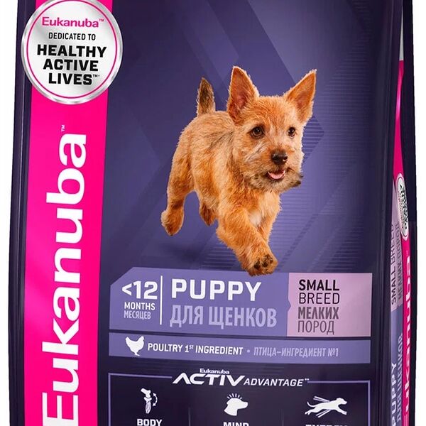 Eukanuba Dog для щенков мелких пород Курица