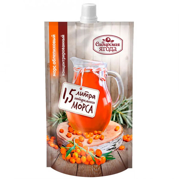 Морс концентрированный облепиховый с сахаром