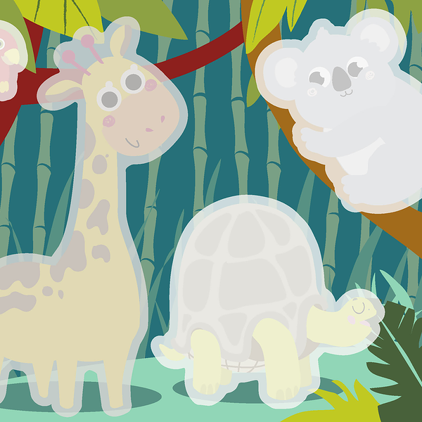 Многоразовые водные раскраски -  зверюшки ТМ Стрекоза