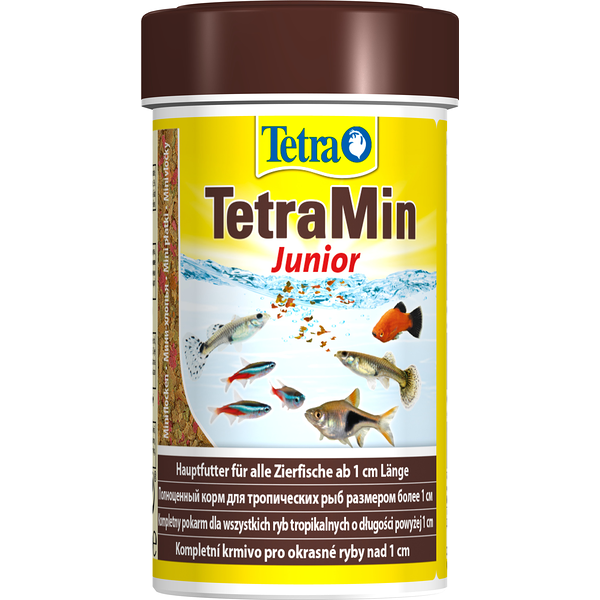 TetraMin Junior (мини хлопья) 100мл Специальный корм для мальков (от 1см длиной)
