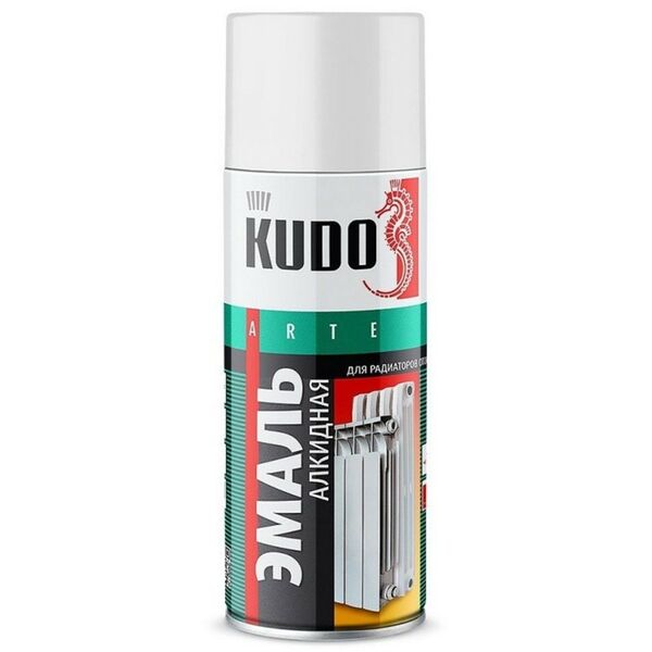 Эмаль алкидная KUDO для радиатора белая, 520 мл