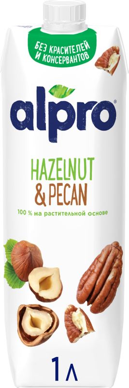 

Напиток ореховый ультрапастеризованный ALPRO Hazelnut-pecan, 1л