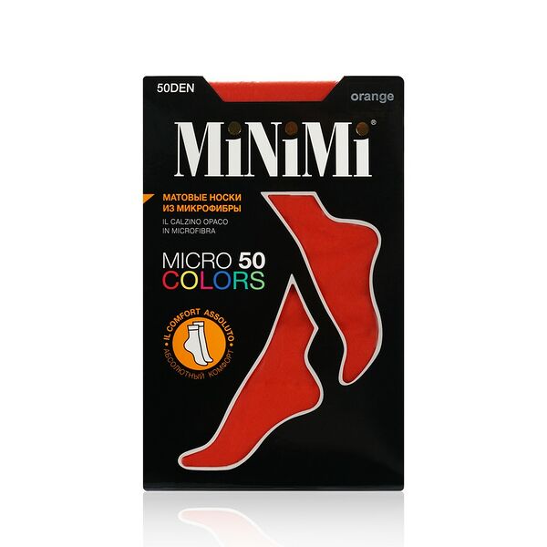 Женские носки Minimi Micro Colors 50den Orange