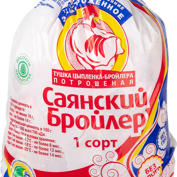 Тушка цыпленка-бройлера САЯНСКИЙ БРОЙЛЕР ГОСТ зам. вес до 2.4 кг