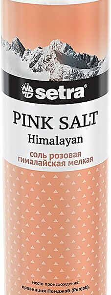 Соль Setra Розовая гималайская 250г