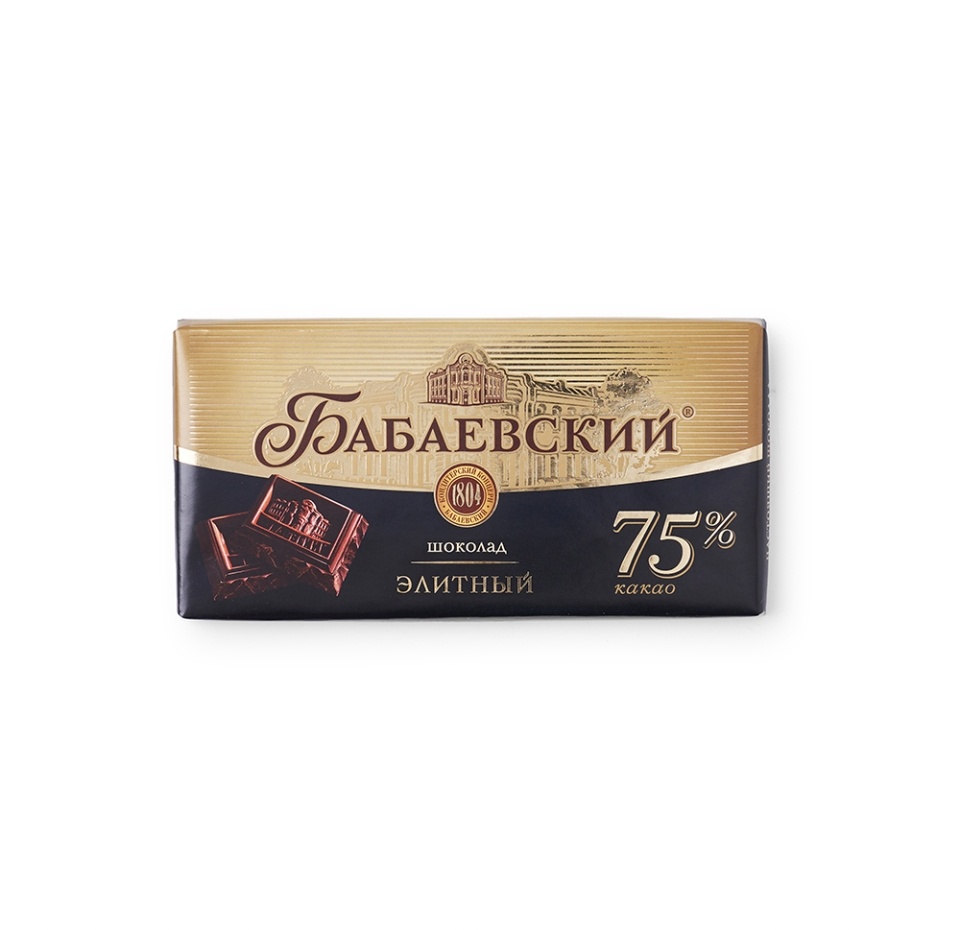 

Шоколад горький Бабаевский Элитный 75% 90 г