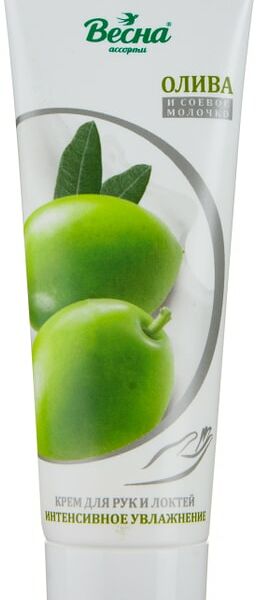 Крем для рук и локтей Весна Ассорти Олива и соевое молочко 75г