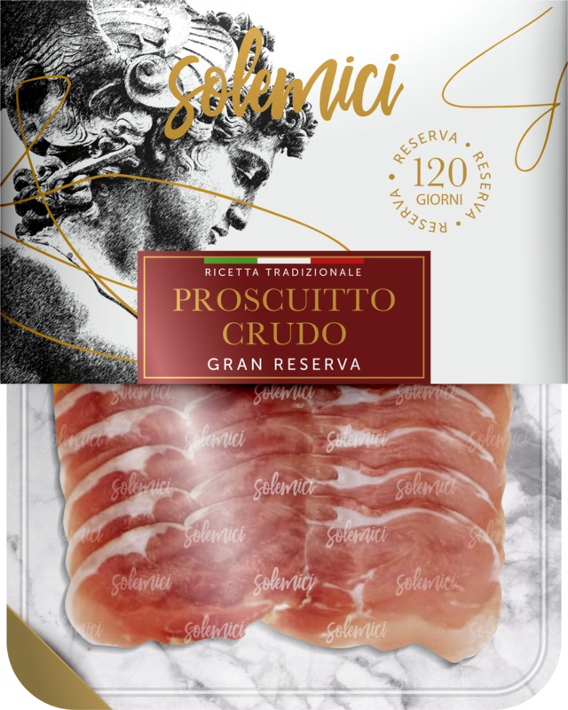 

Сыровяленый окорок Prosciutto Crudo Solemici, 70г