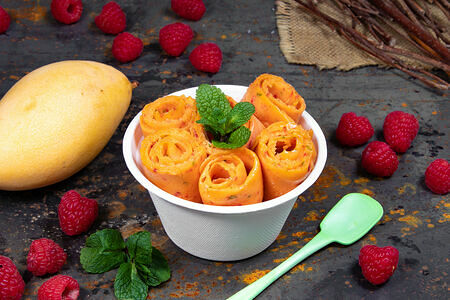 Сорбет Манго-малина-мята без сахара