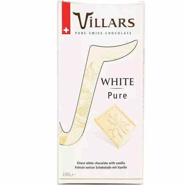 Шоколад белый Villars с ванилью, 100г
