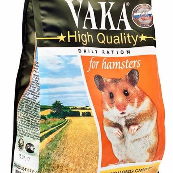ВАКА High Quality корм для хомячков Злаковое ассорти